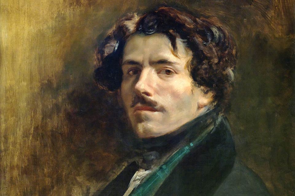 Eugene Delacroix autorretrato, del pintor que revolucionó el romanticismo.